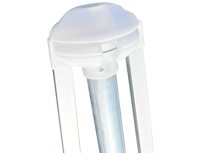 Parasol de plage décoratif à 2 nervures de 2,8 x 2,4 m