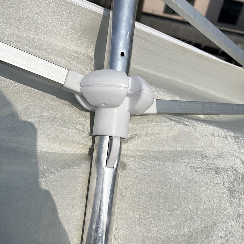 Parasol de plage décoratif à 2 nervures de 2,8 x 2,4 m