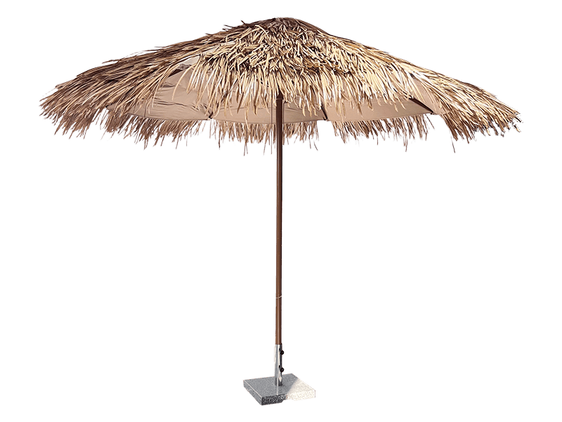 Parasol de terrasse en paille de 3 mètres