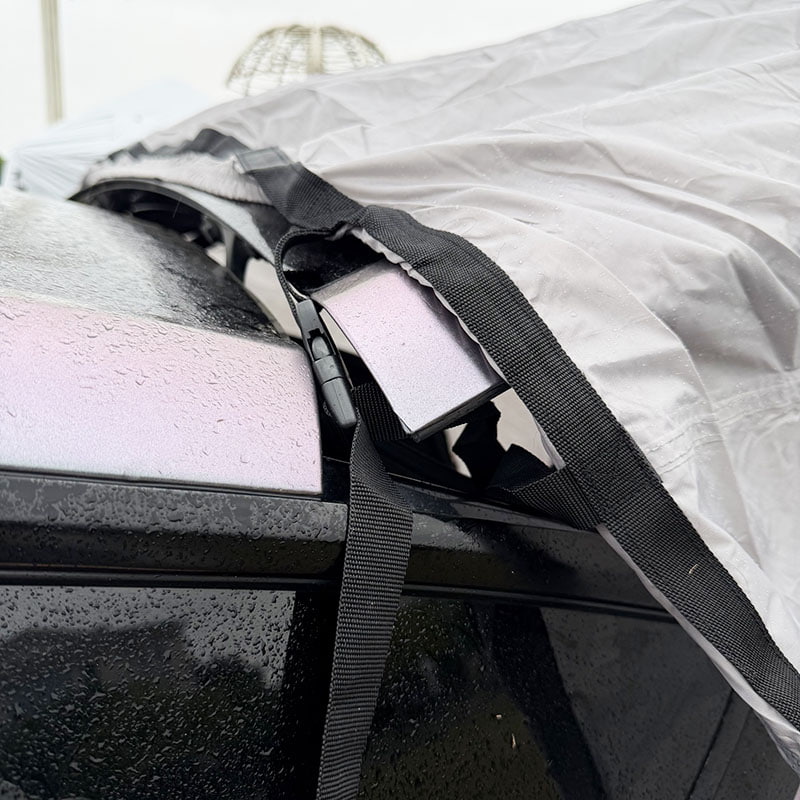 Tente de camping double couche en plein air qui se connecte à l'arrière d'un véhicule