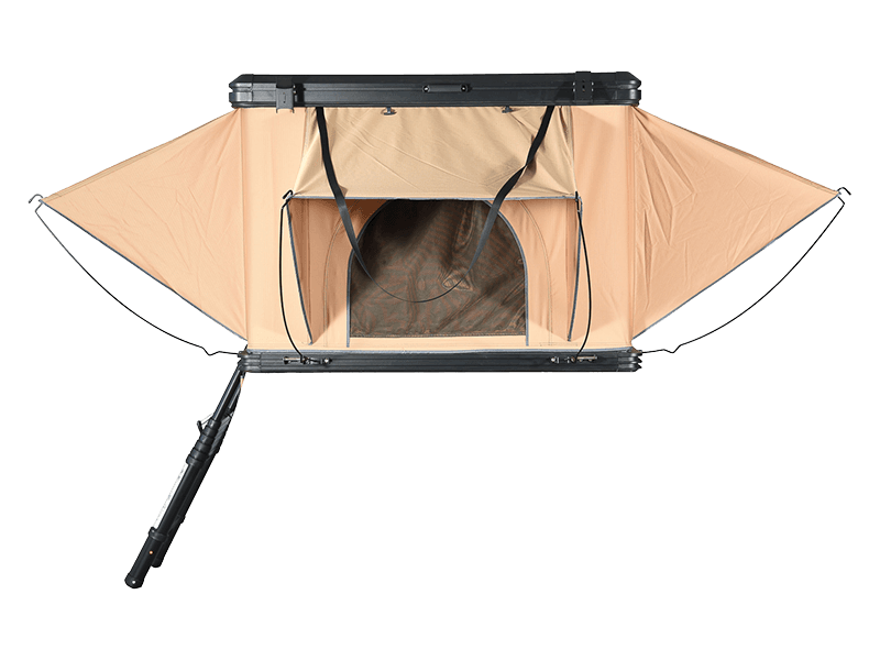 Tente de camping sur le toit avec échelle Tente de camping sur le toit avec échelle