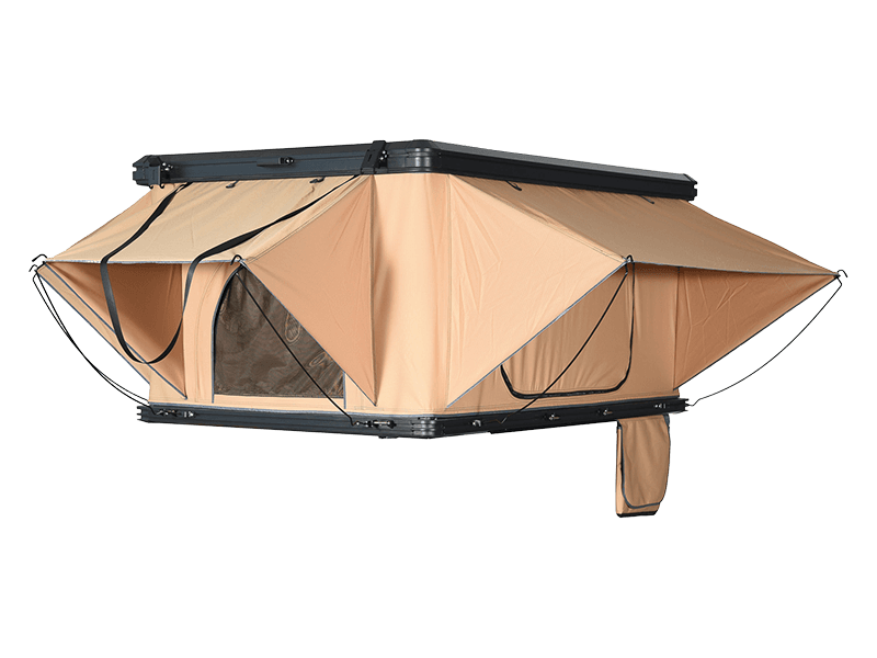 Tente de camping sur le toit avec échelle Tente de camping sur le toit avec échelle