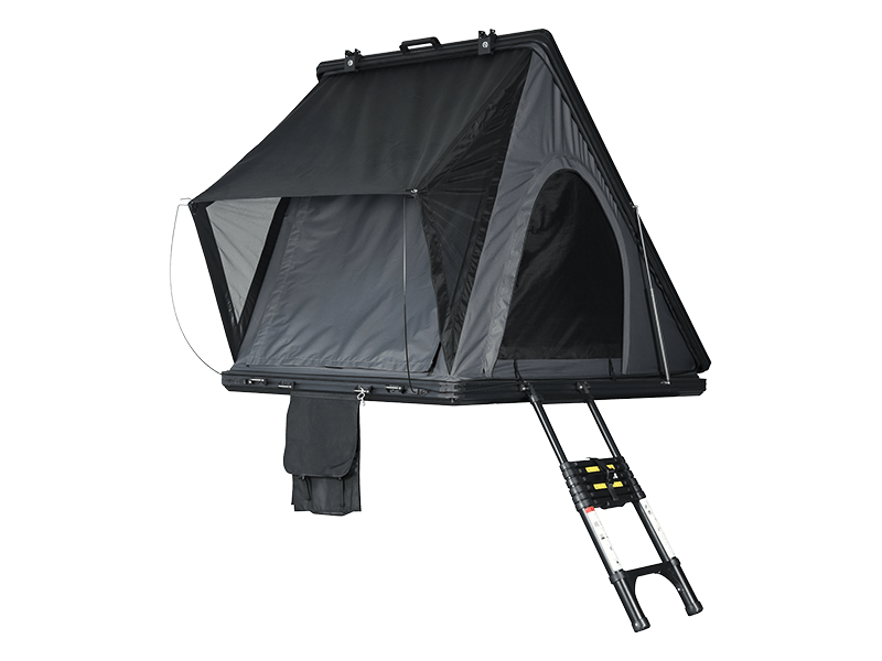 Tente de camping sur le toit avec échelle Tente de camping sur le toit avec échelle