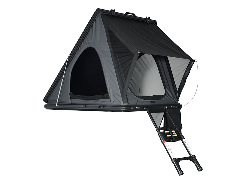 Tente de camping sur le toit avec échelle Tente de camping sur le toit avec échelle