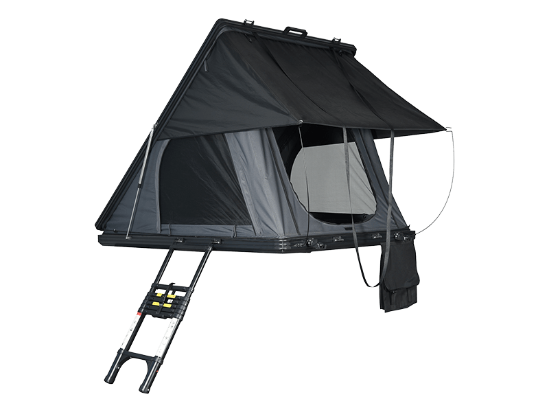 Tente de camping sur le toit avec échelle Tente de camping sur le toit avec échelle