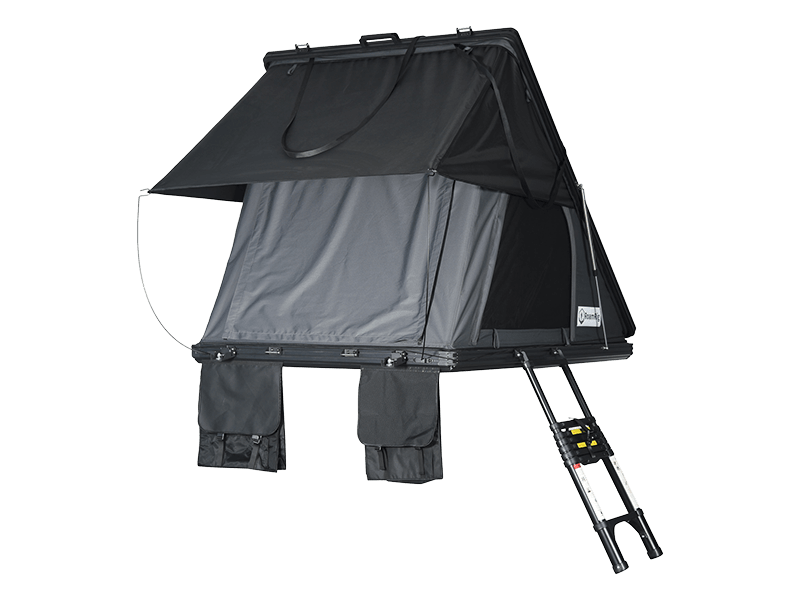Tente de camping sur le toit avec échelle Tente de camping sur le toit avec échelle