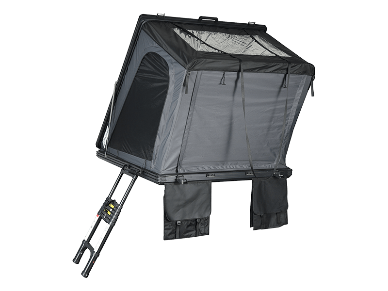Tente de camping sur le toit avec échelle Tente de camping sur le toit avec échelle