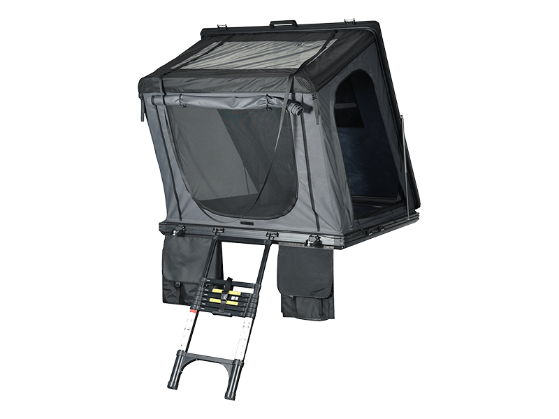 Tente de camping sur le toit avec échelle Tente de camping sur le toit avec échelle