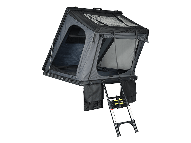 Tente de camping sur le toit avec échelle Tente de camping sur le toit avec échelle