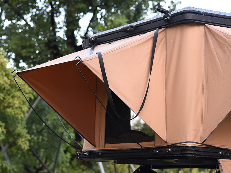 Tente de camping sur le toit avec échelle Tente de camping sur le toit avec échelle