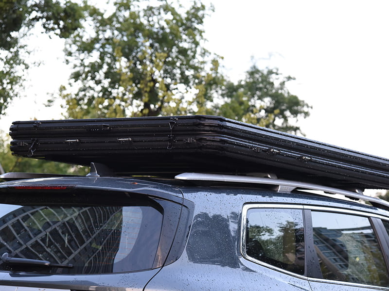 Tente de camping sur le toit avec échelle Tente de camping sur le toit avec échelle