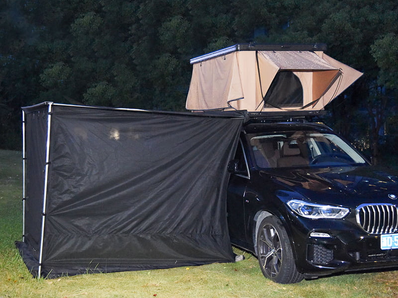 Tente de camping sur le toit avec échelle Tente de camping sur le toit avec échelle