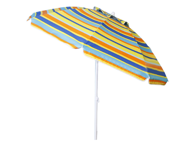 Parasol extérieur de plage de colle argentée de polyester de 2M