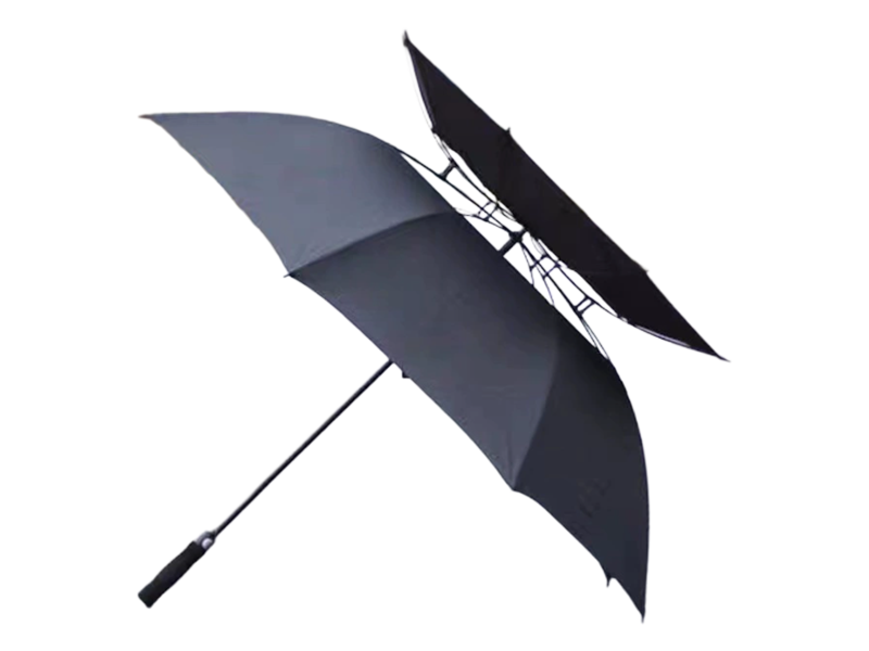 Parapluie de golf double coupe-vent entièrement automatique