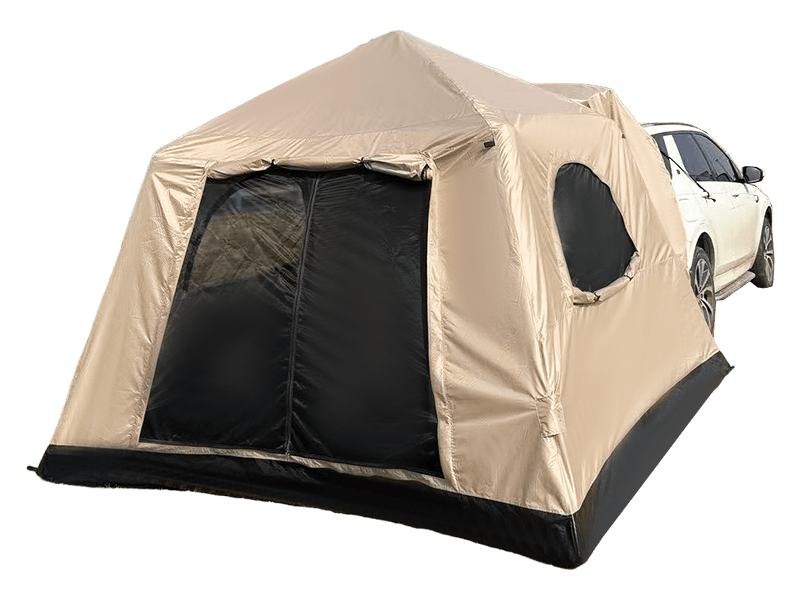 Tente de camping pour voiture montée à l'arrière