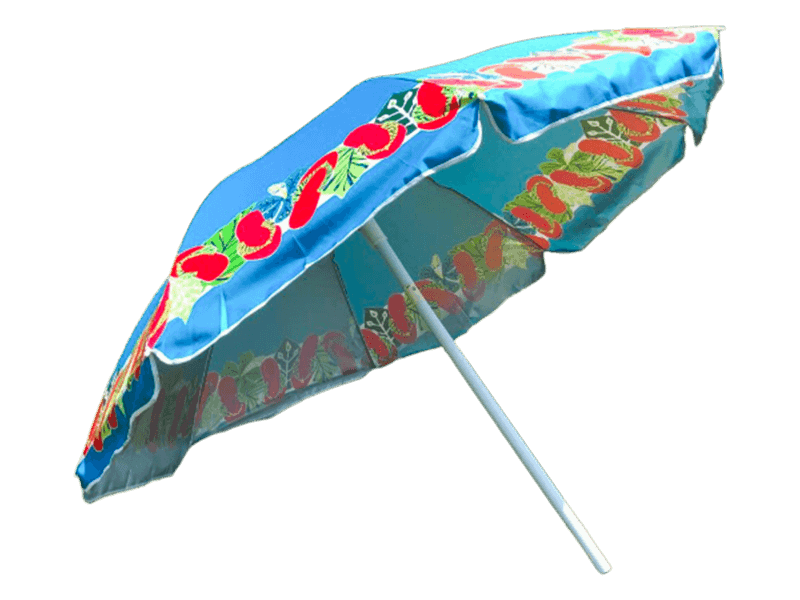 Parasol de plage multicolore multi-tailles