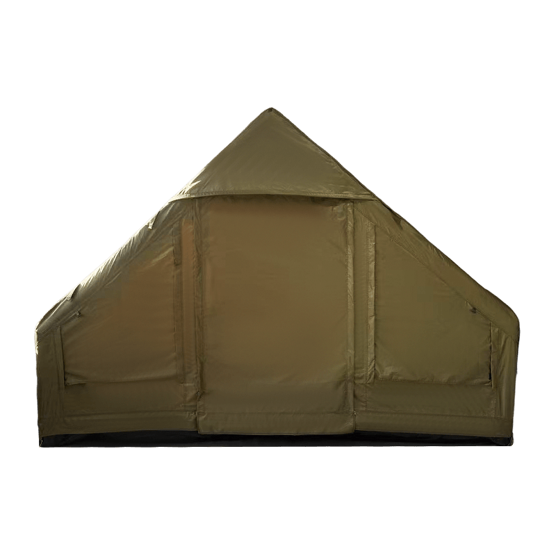 Tente de camping gonflable verte militaire de petite taille