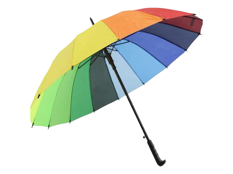 Parapluie automatique double à manche long à 16 os