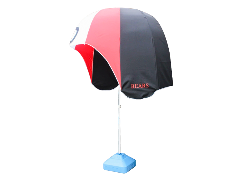 Parasol de plage extérieur en polyester pour casque